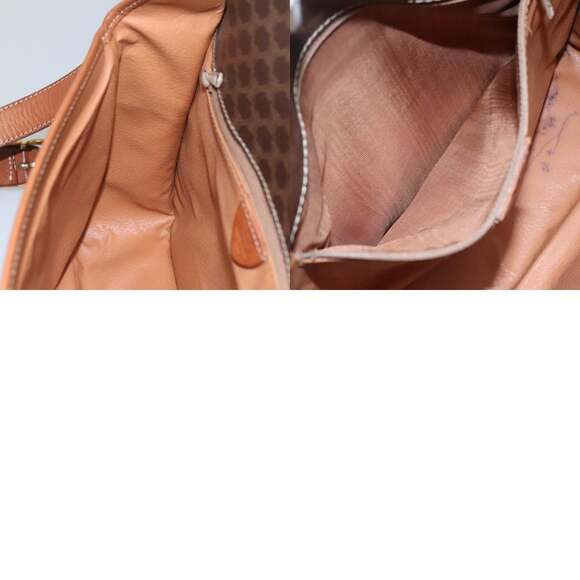 CELINE Macadam Canvas Shoulder Bag Pvc Leather Brown - Picture 12 of 12